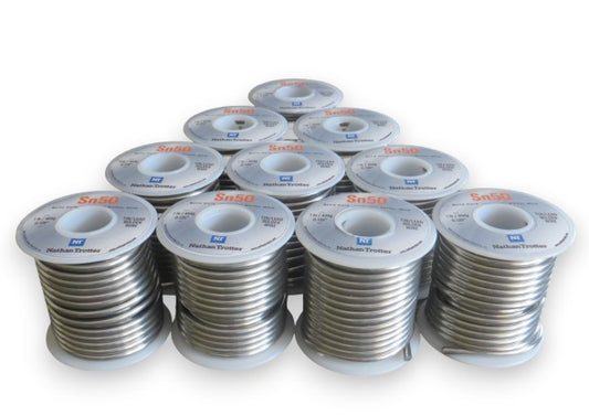 50/50 Solder for Stained Glass - (10 Pack) 1 lb. spools