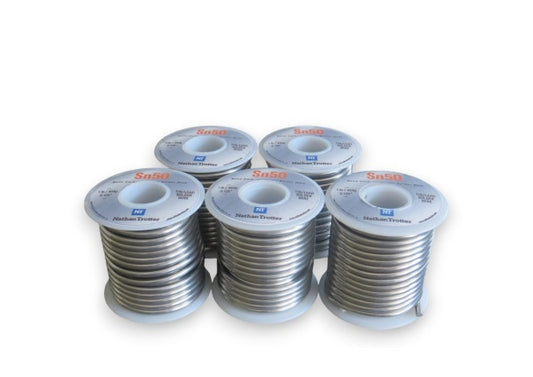 50/50 Solder for Stained Glass - (5 Pack) 1 lb. spools