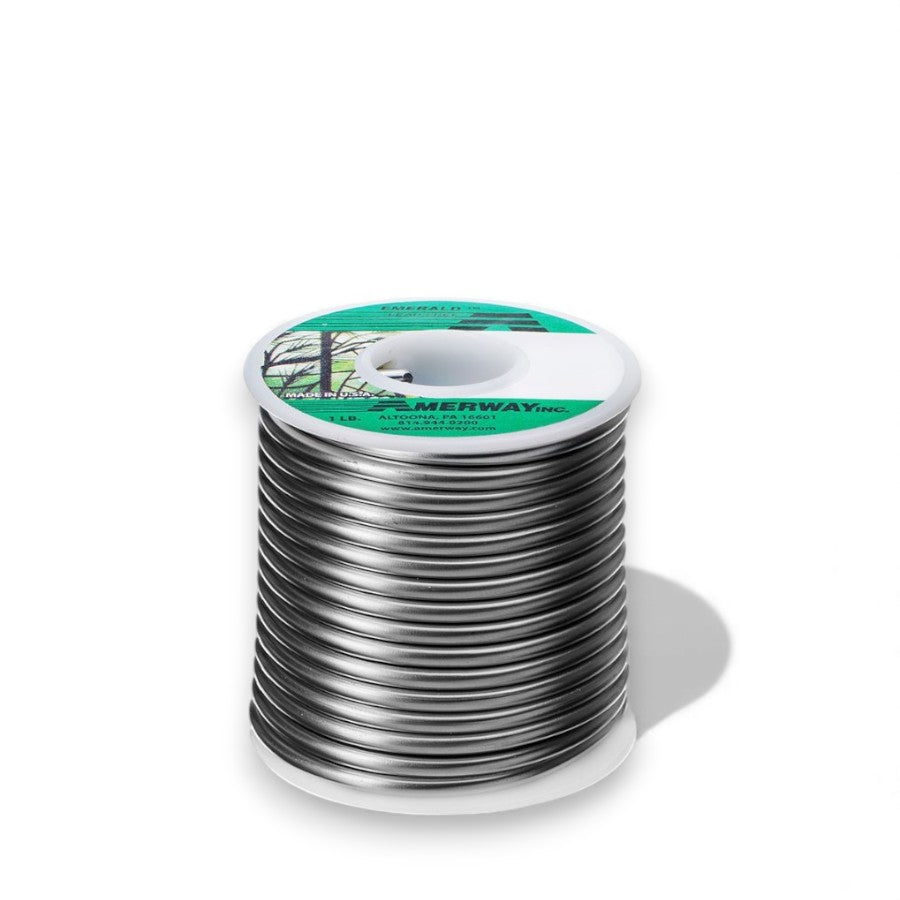 Amerway "Emerald" Lead-Free Solder for Stained Glass / 1 lb. spool, .125" dia.