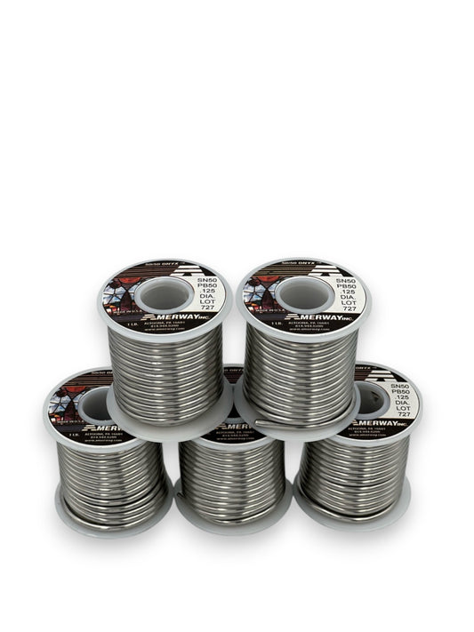 Amerway 50/50 Solder for Stained Glass / 1 lb. spools (5 pack)