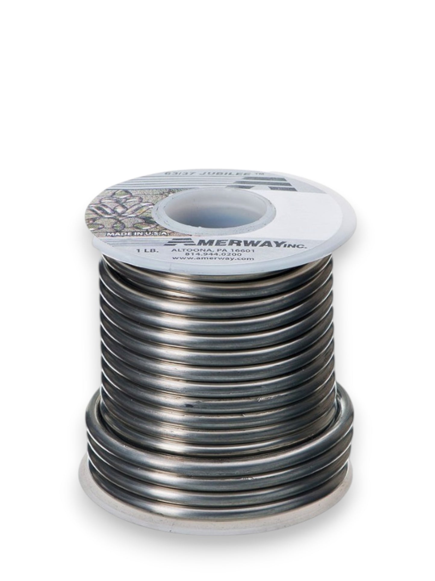 Amerway 63/37 Solder for Stained Glass / l lb. spool, .125" dia.