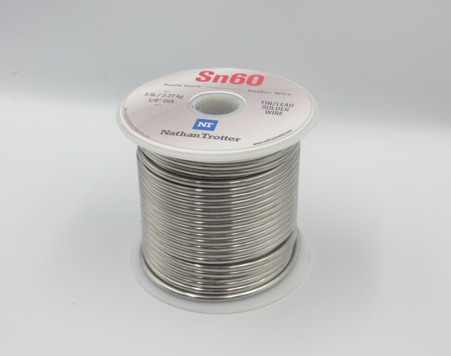 60/40 Solder for Stained Glass - .125" dia. (5 lb. spool)