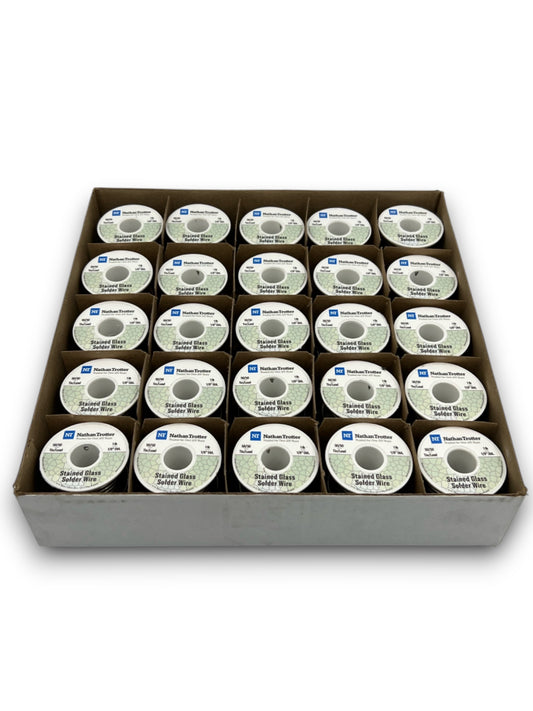 Nathan Trotter 50/50 Solder for Stained Glass - $17.95 ea.  / 1 lb. spools (25 Pack)