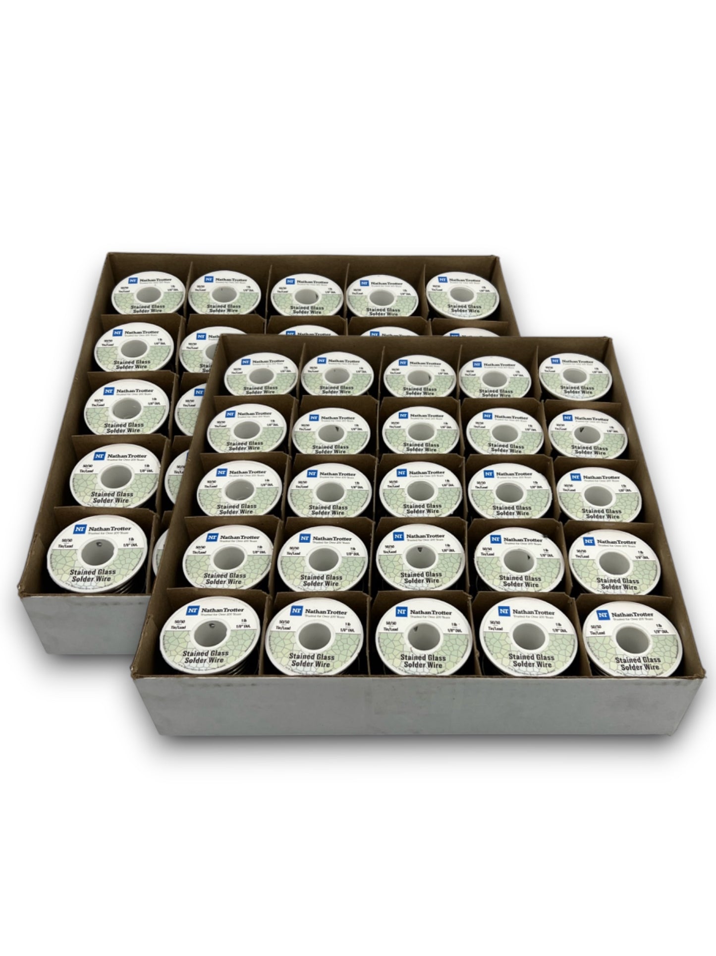 Nathan Trotter 50/50 Solder for Stained Glass - $17.50 ea. / 1 lb. spools (50 Pack)