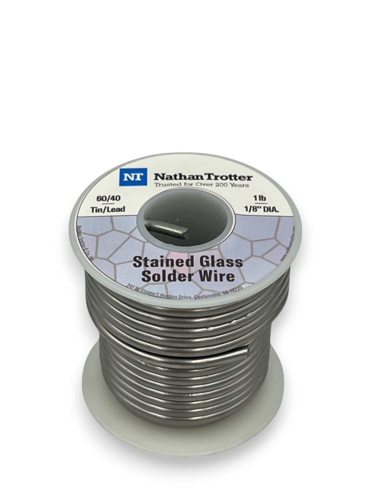 Nathan Trotter 60/40 Solder for Stained Glass - .125
