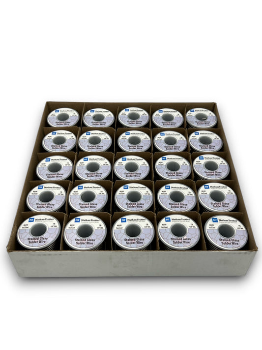 Nathan Trotter 60/40 Solder for Stained Glass - $18.25 ea. / 1 lb. spools (25 Pack)