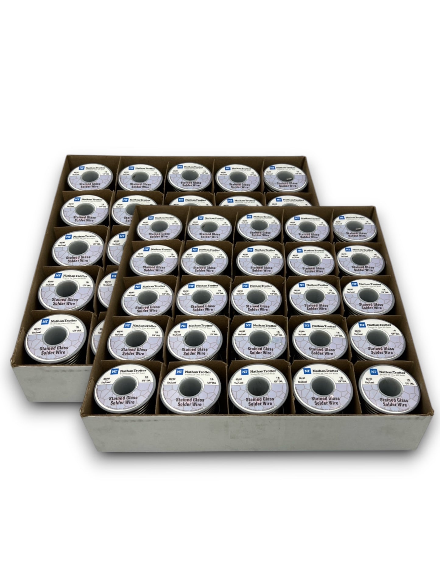 Nathan Trotter 60/40 Solder for Stained Glass - $17.95 ea. / 1 lb. spools (50 Pack)