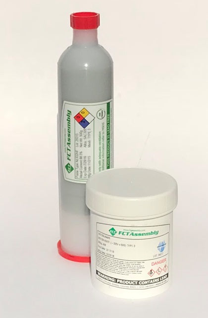 FCT, WS161 63/37 Leaded Water Soluble Solder Paste