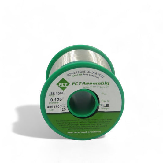 SN100C Pb-Free Wire Solder, Solid Core