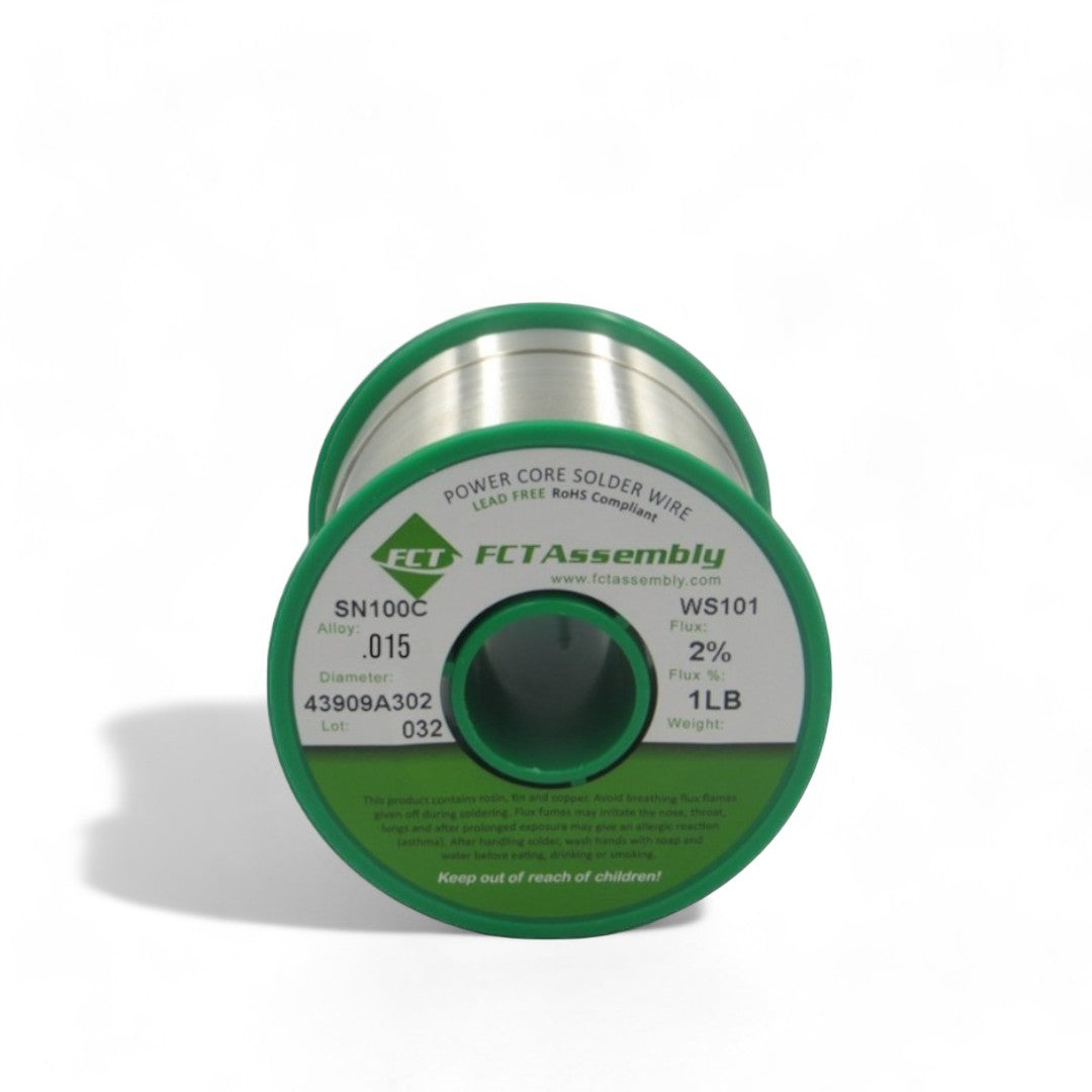 SN100C Pb-Free Wire Solder, No Clean, 3% Flux