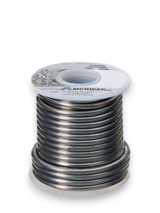 Amerway 63/37 Solder for Stained Glass / l lb. spool, .125" dia.