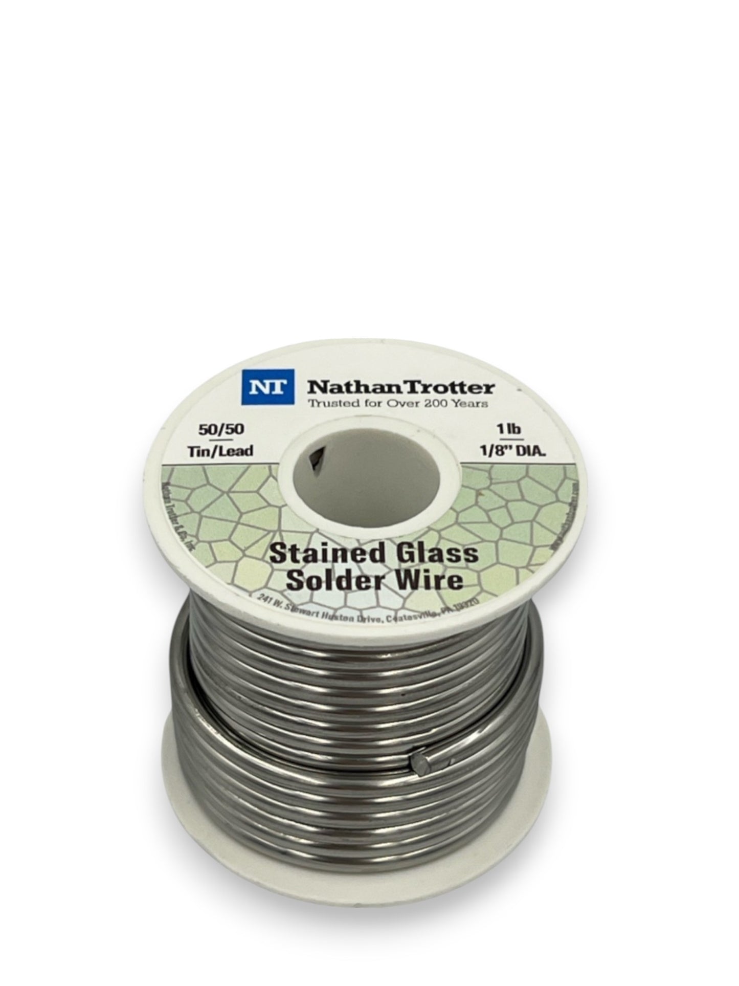 Nathan Trotter 50/50 Solder for Stained Glass - (1 lb. spool)