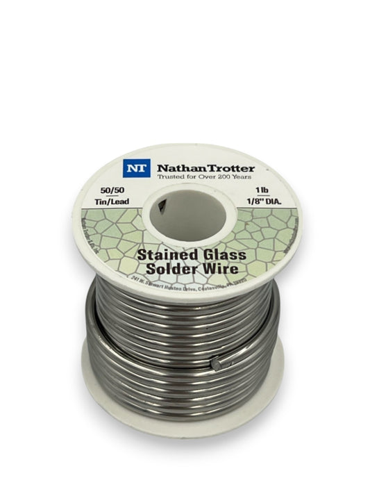 Nathan Trotter 50/50 Solder for Stained Glass - (1 lb. spool)