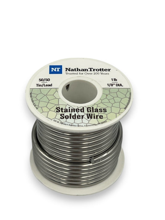 Nathan Trotter 50/50 Solder for Stained Glass - (1 lb. spool)