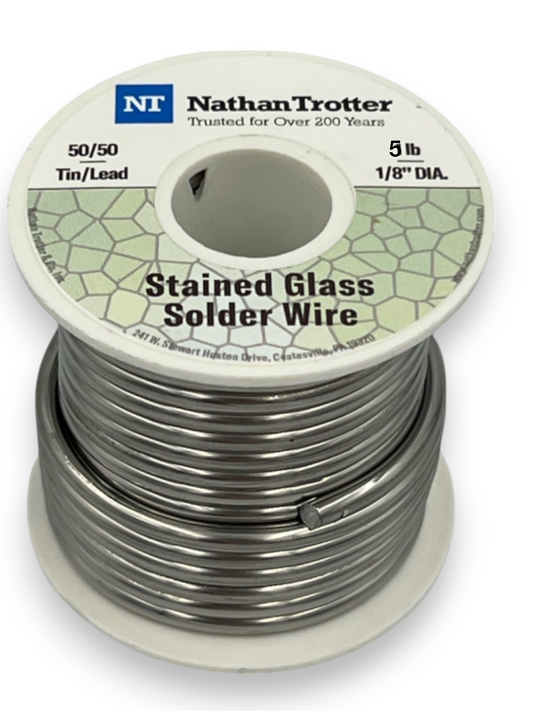 Nathan Trotter 50/50 Solder for Stained Glass - (5 lb. spool)