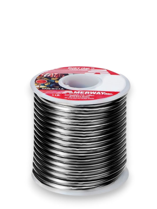 Amerway "Ruby" Lead-Free Solder for Stained Glass / 1 lb. spool, .125" dia.