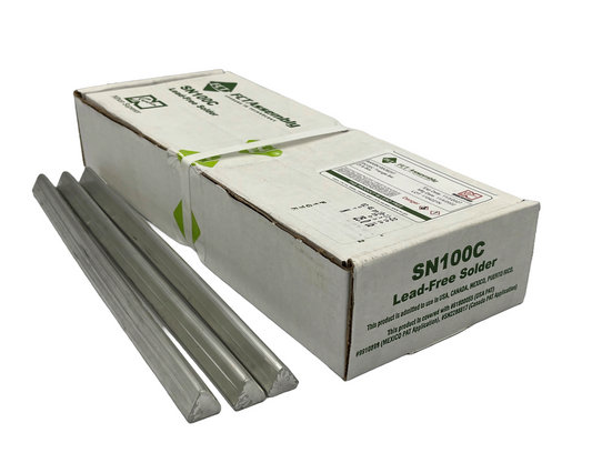 SN100C Bar Solder - 25 lb. box