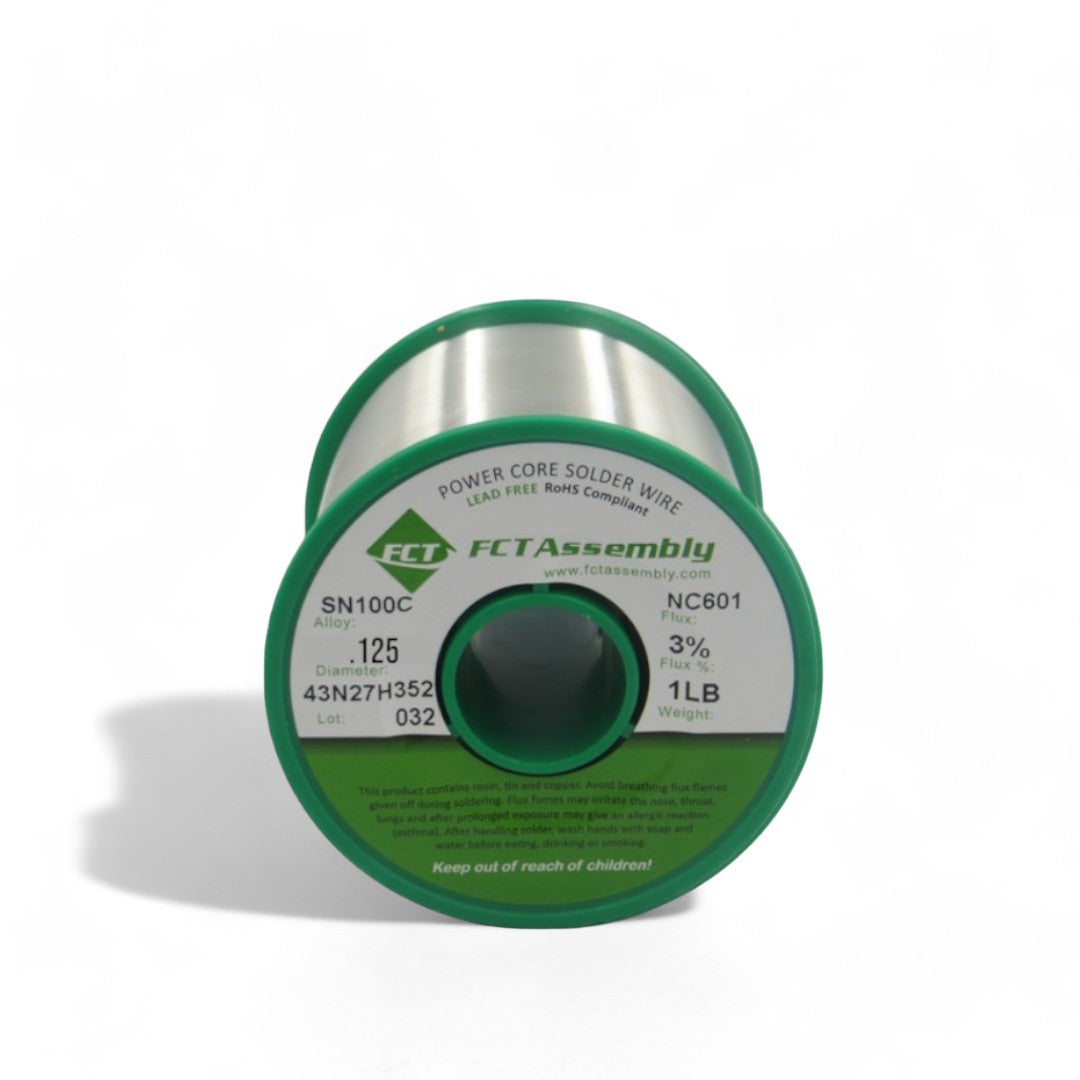 SN100C Pb-Free Wire Solder, No Clean, 3% Flux