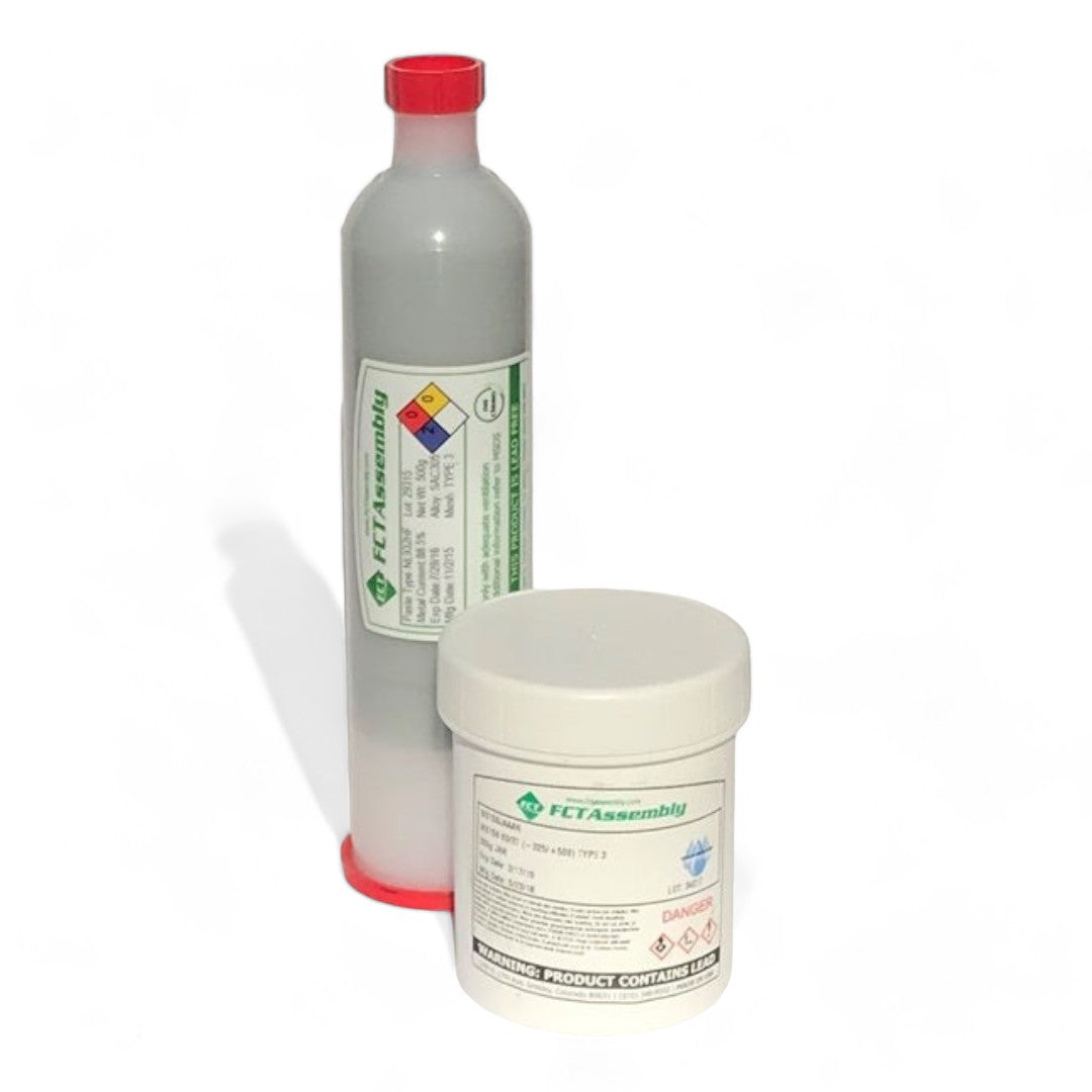 FCT, WS159 63/37 Leaded Water-Soluble Solder Paste